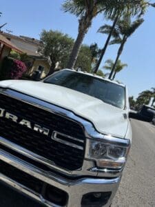 ram truck vehicle during professional car lockout service by mobile automotive locksmith