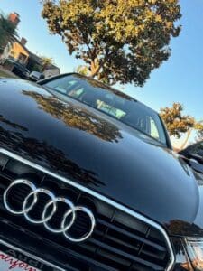 audi car exterior during automotive locksmith service for car lockout and key replacement